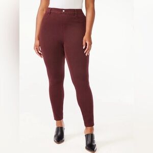 Time and Tru women’s Rustic Plum high-rise Jeggings, 29 inseam XXL